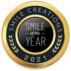 Smile of the Year 2021 seal