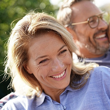 Happy woman with perfect teeth