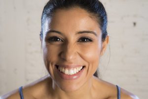 woman with perfect smile 