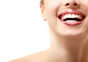 close-up of a woman smiling